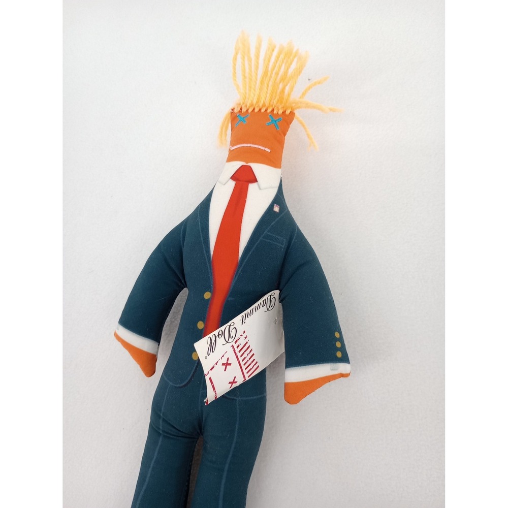 Donald Trump MAGA Dammit Doll Plush Stress Relief Gag Gift Orange Blue 13" Tall - Picture 3 of 5